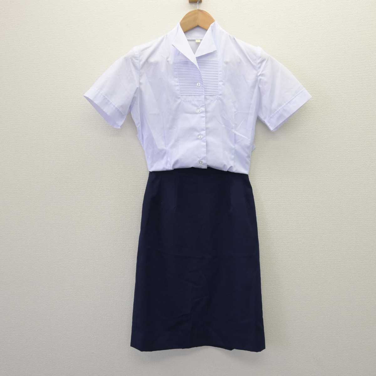 【中古】福島県 桜の聖母短期大学 女子制服 3点 (ブレザー・シャツ・スカート) sf066469