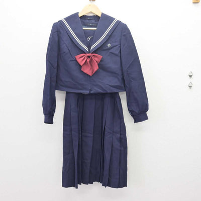 【中古】千葉県 豊四季中学校 女子制服 4点 (セーラー服・ジャンパースカート) sf066502