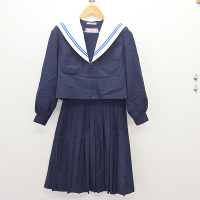 【中古】愛知県 守山西中学校 女子制服 2点 (セーラー服・スカート) sf066506