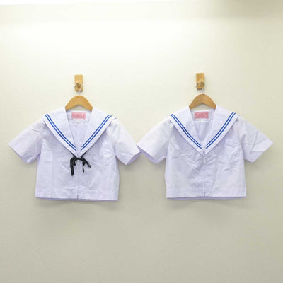 【中古】愛知県 守山西中学校 女子制服 4点 (セーラー服・スカート) sf066507