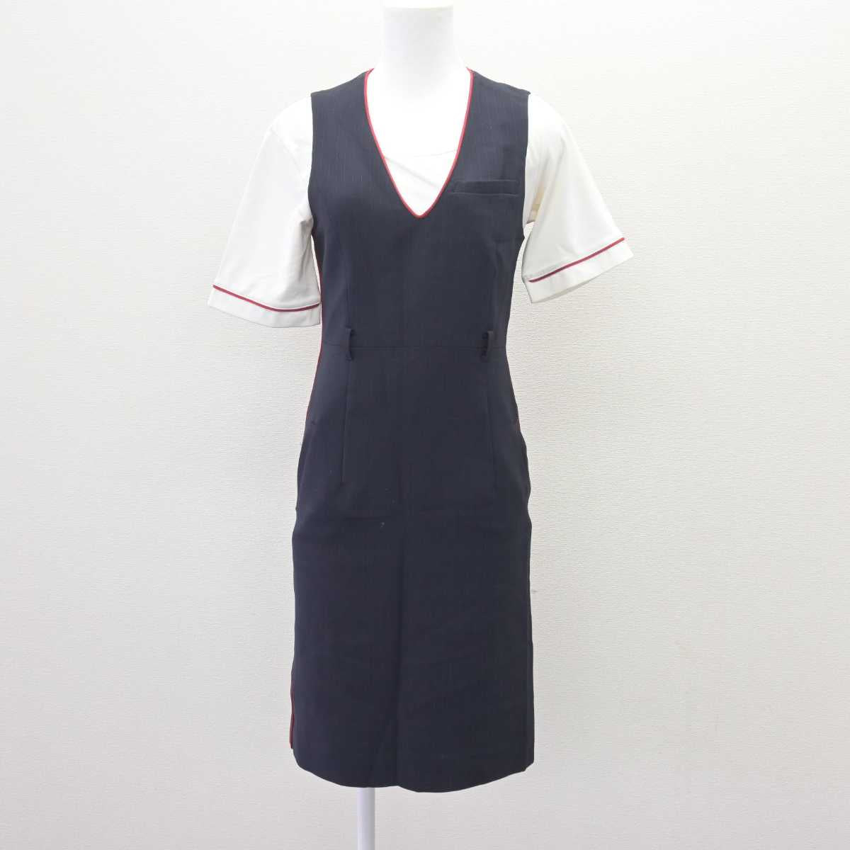 【中古】 フジドリームエアラインズ 女子制服 2点 (ブラウス・ジャンパースカート) sf066509