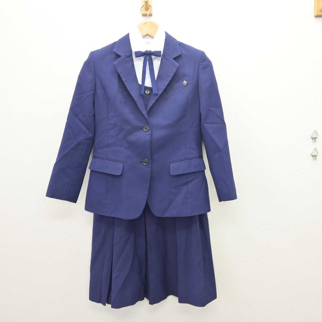 【中古】静岡県 浜北西高等学校 女子制服 6点 (ブレザー・ベスト・シャツ・スカート) sf066534 | 中古制服通販パレイド