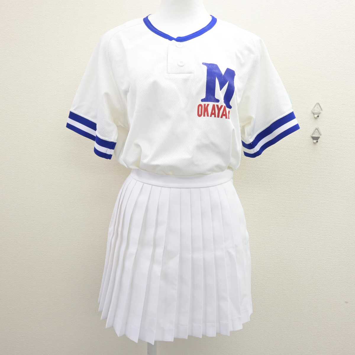 【中古】岡山県 岡山南高等学校/応援部ユニフォーム 女子制服 6点 (部活ユニフォーム 上・部活ユニフォーム 下・その他アイテム・その他アイテム)  sf066541