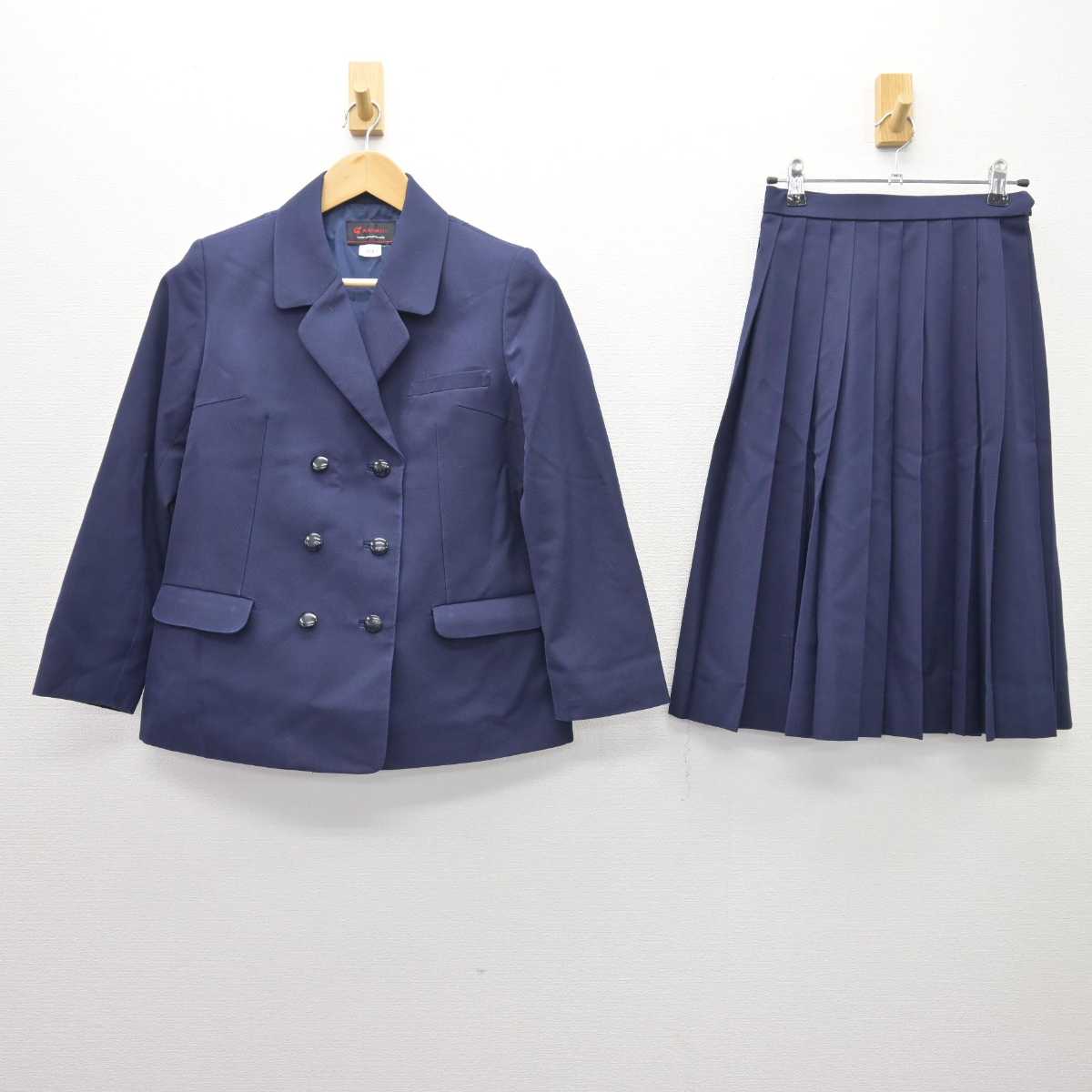 【中古】愛媛県 松山市立南中学校 女子制服 2点 (ブレザー・スカート) sf066554