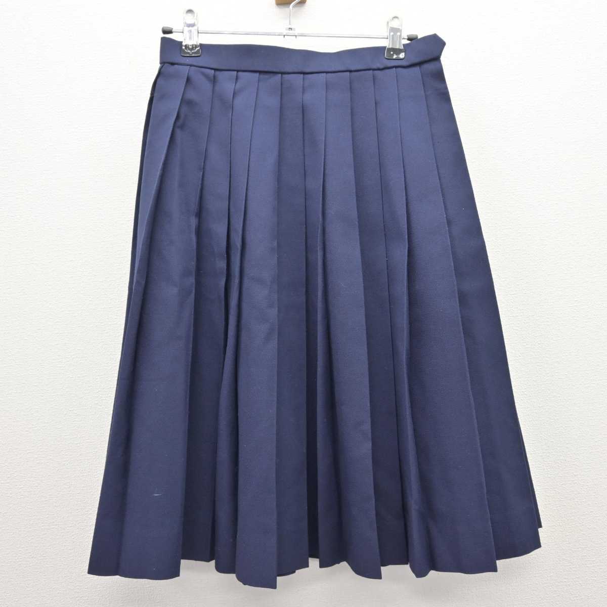 【中古】静岡県 対島中学校 女子制服 3点 (セーラー服・スカート) sf066556