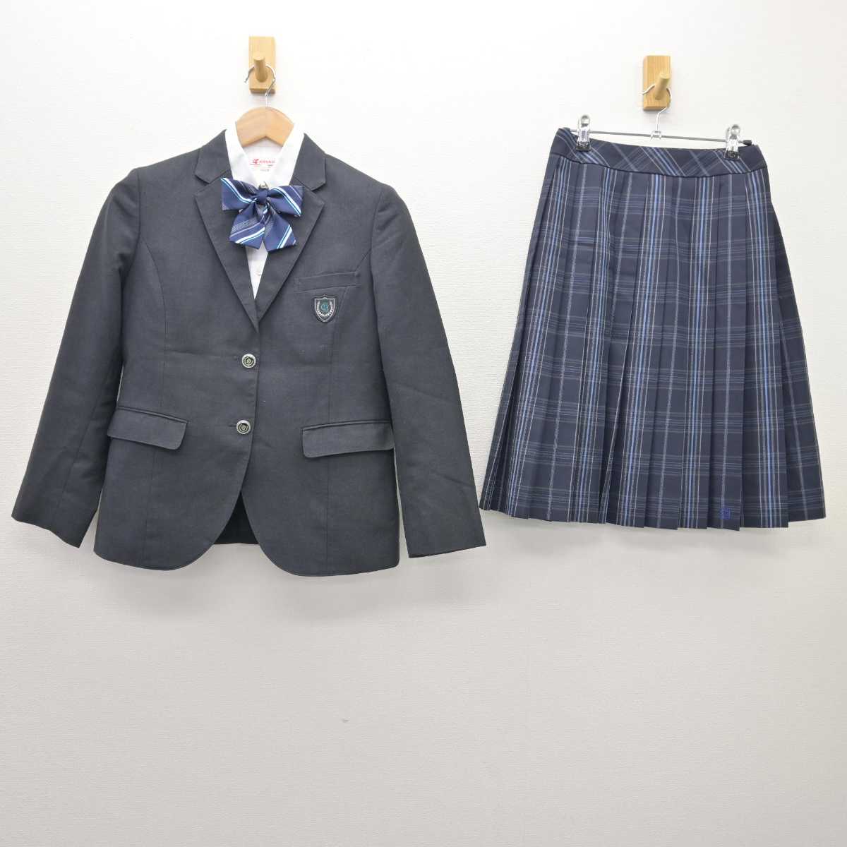 【中古】静岡県 伊東商業高等学校 女子制服 5点 (ブレザー・シャツ・スカート) sf066562