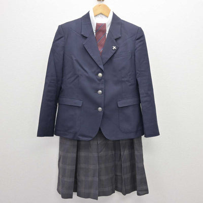 【中古】神奈川県 横須賀学院高等学校 女子制服 5点 (ブレザー・シャツ・スカート) sf066568