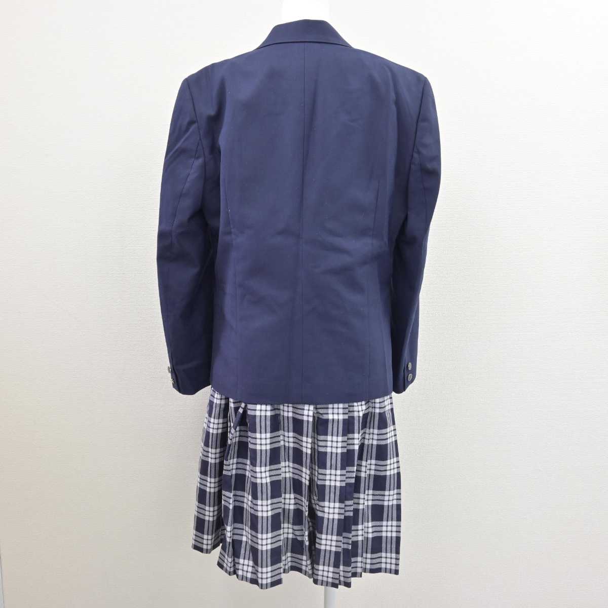 【中古】宮城県 聖和学園高等学校 女子制服 4点 (ブレザー・ベスト・スカート) sf066603