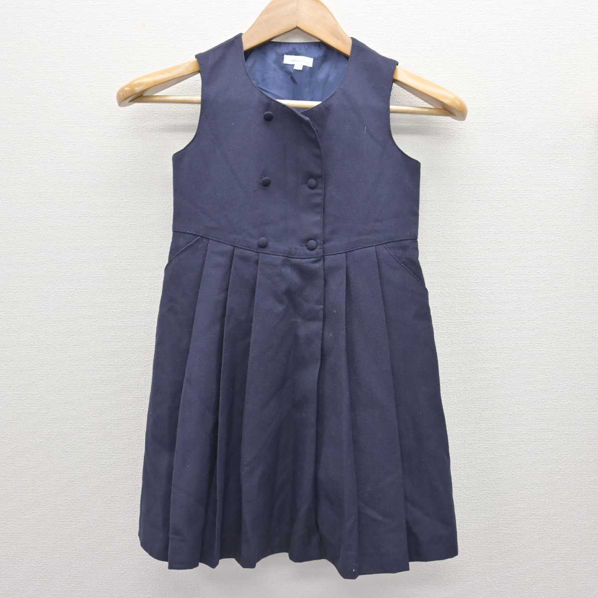 【中古】東京都 光塩女子学院幼稚園 女子制服 3点 (ジャンパースカート・ジャンパースカート) sf066632