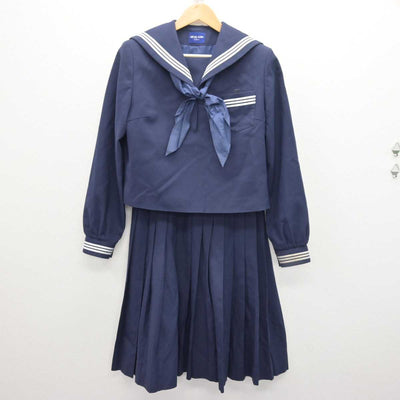 【中古】兵庫県 龍野東中学校 女子制服 3点 (セーラー服・スカート) sf066640