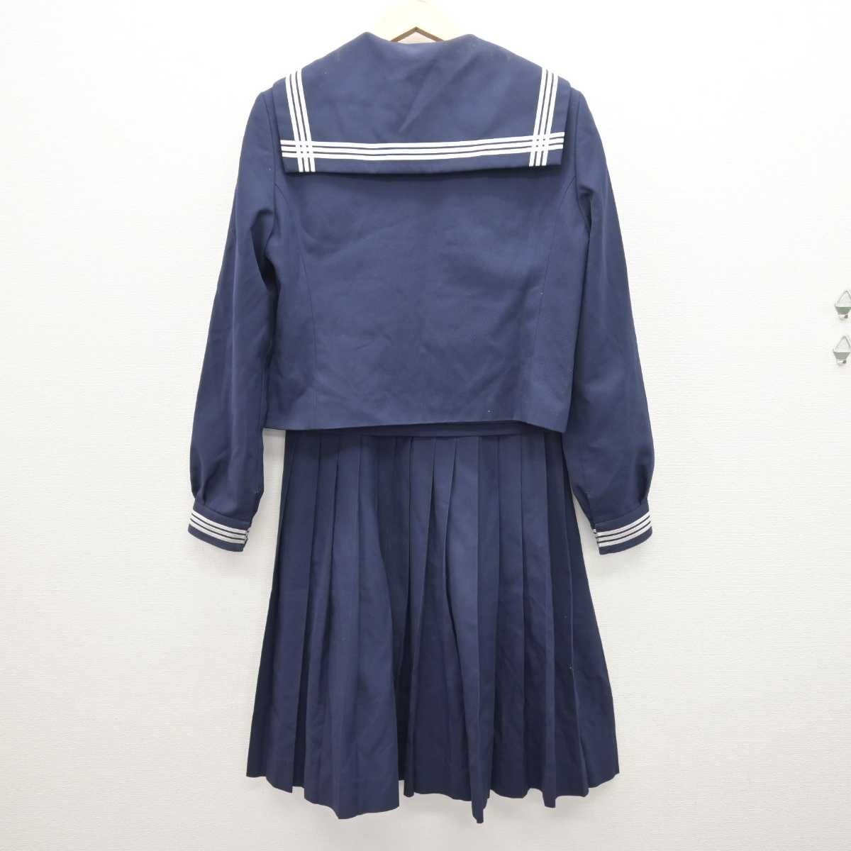 【中古】兵庫県 龍野東中学校 女子制服 3点 (セーラー服・スカート) sf066640