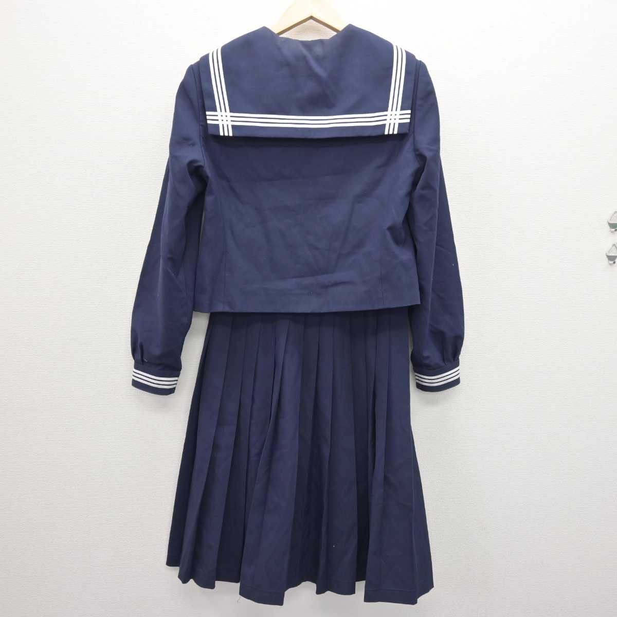 【中古】兵庫県 龍野東中学校 女子制服 2点 (セーラー服・スカート) sf066642