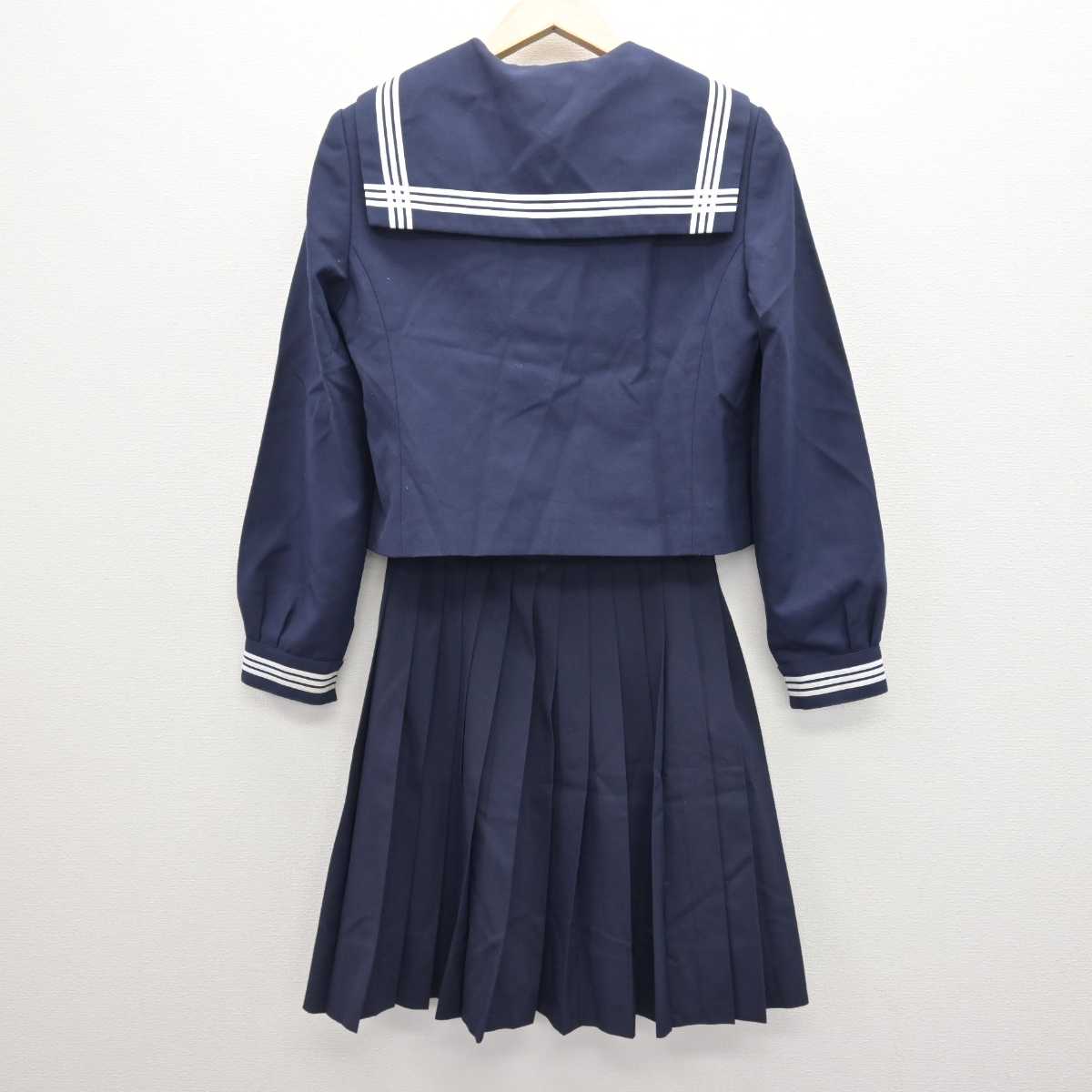 【中古】兵庫県 龍野東中学校 女子制服 2点 (セーラー服・スカート) sf066643