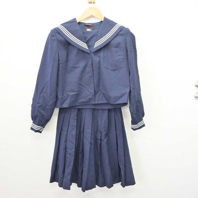 【中古】島根県 出雲市立第三中学校 女子制服 3点 (セーラー服・スカート・スカート) sf066708