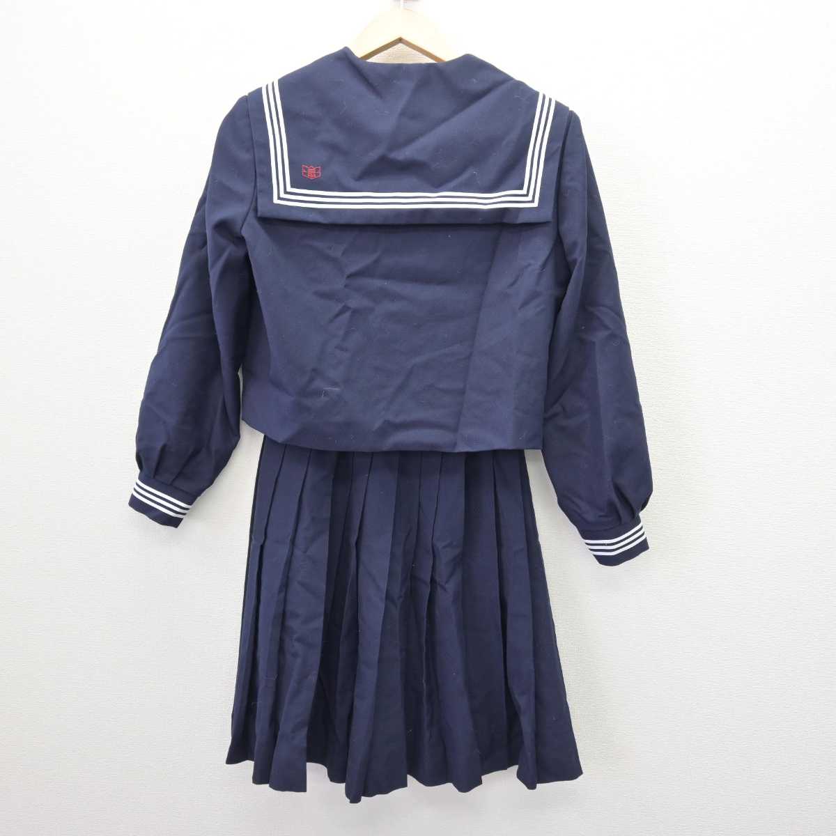 【中古】島根県 出雲市立第三中学校 女子制服 3点 (セーラー服・スカート・スカート) sf066708