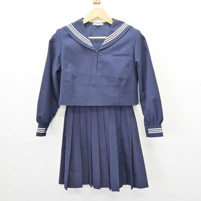 【中古】神奈川県 成瀬中学校 女子制服 3点 (セーラー服・スカート・スカート) sf066714