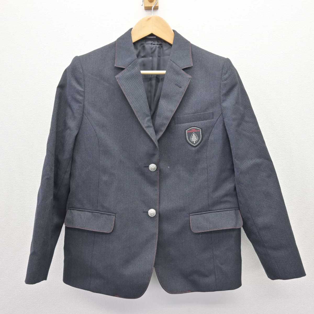 【中古】 勇志国際高等学校 女子制服 3点 (ブレザー・スカート) sf066748