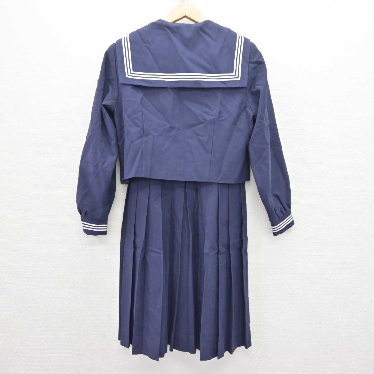 【中古】東京都 大森第八中学校 女子制服 4点 (セーラー服・スカート・ジャンパースカート) sf066794