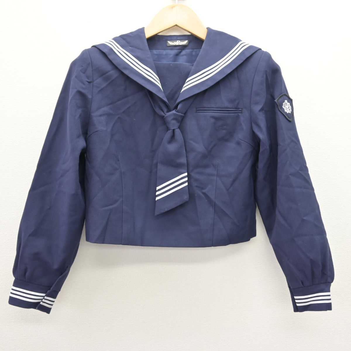 【中古】東京都 大森第八中学校 女子制服 4点 (セーラー服・スカート・ジャンパースカート) sf066794