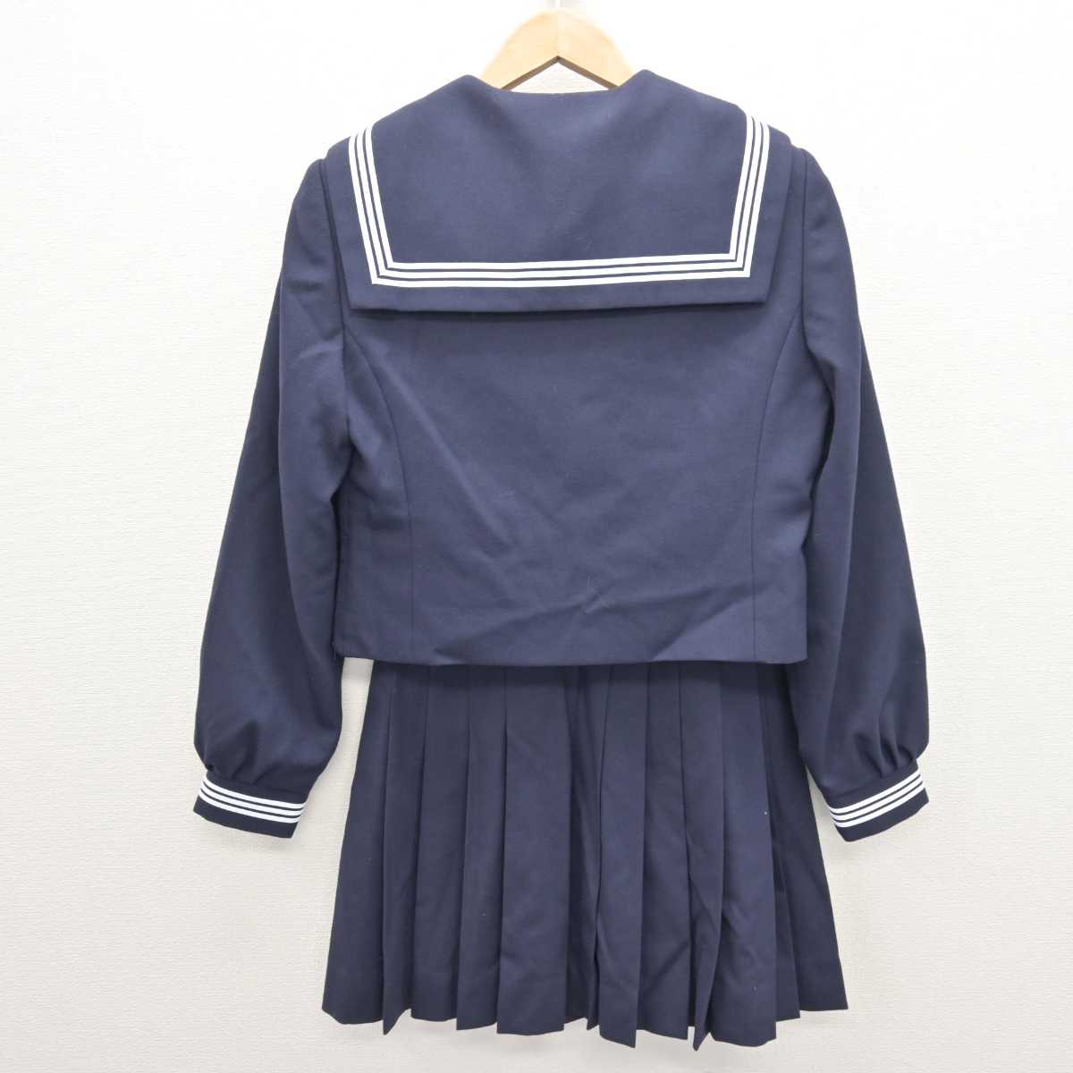 【中古】 学校名不明 女子制服 3点 (セーラー服・スカート) sf066810