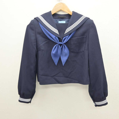 【中古】 学校名不明 女子制服 3点 (セーラー服・スカート) sf066810