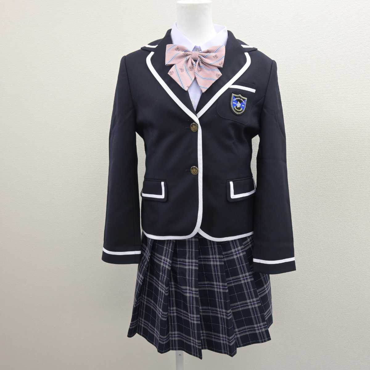 【中古】 N高等学校 女子制服 4点 (ブレザー・シャツ・スカート) sf066811