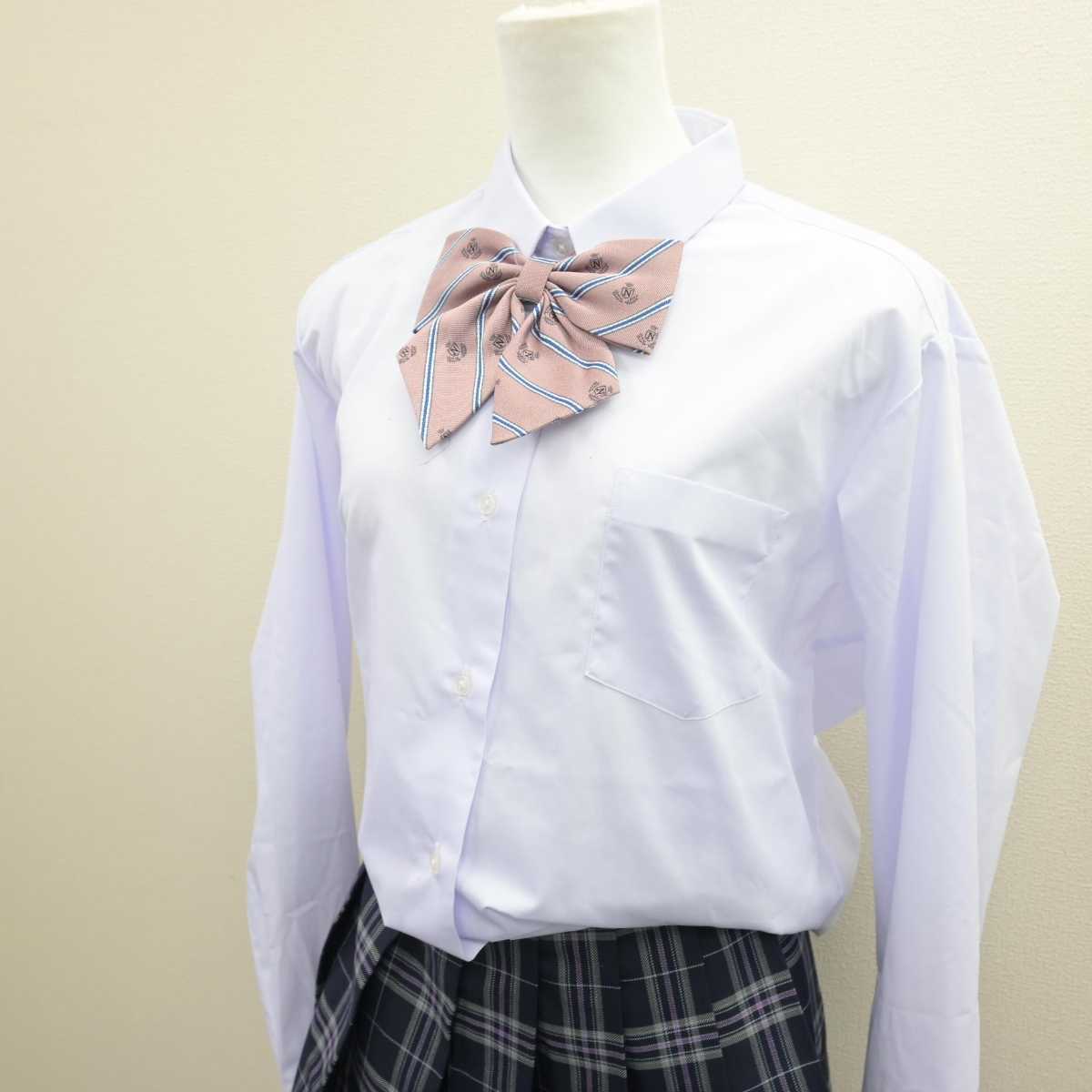 【中古】 N高等学校 女子制服 4点 (ブレザー・シャツ・スカート) sf066811