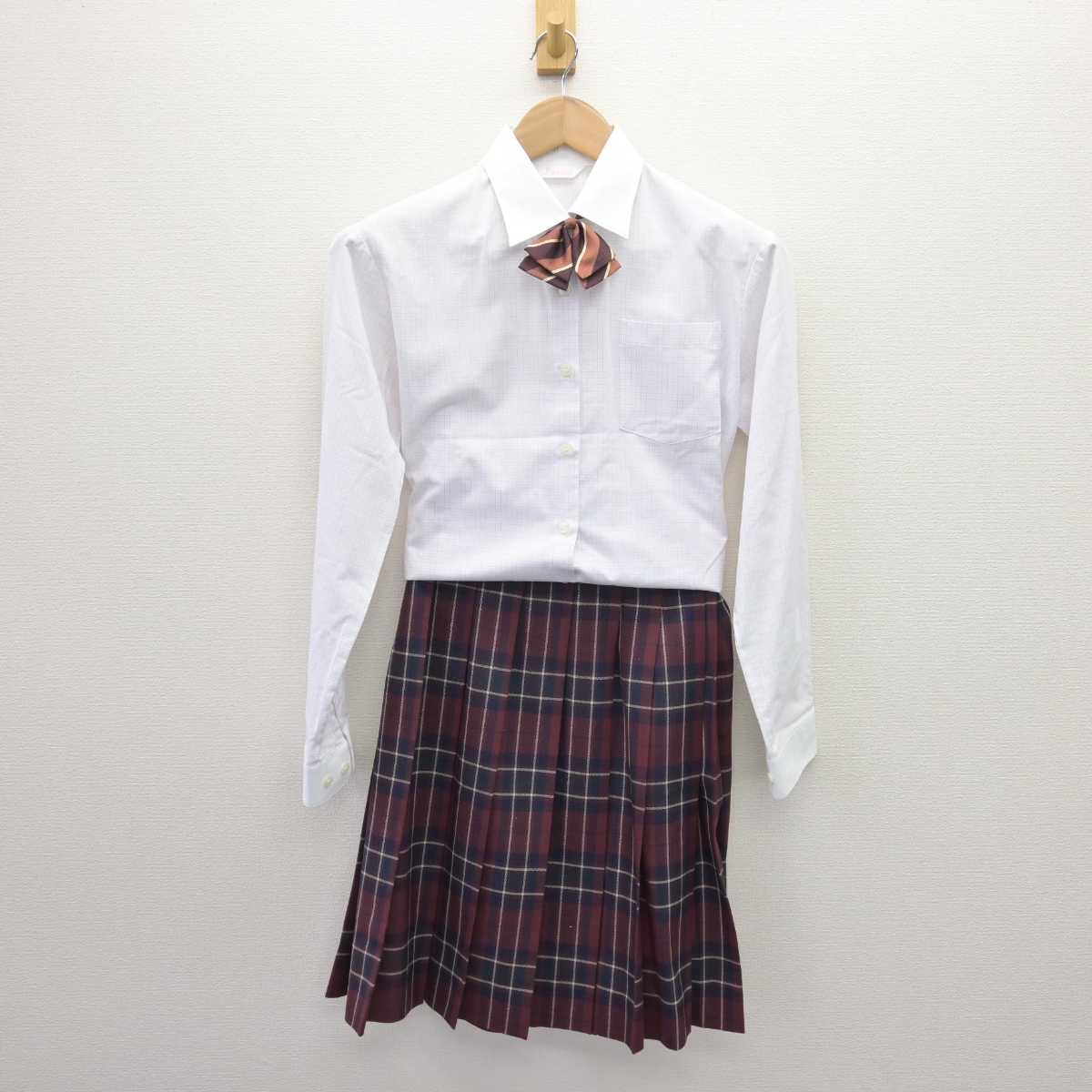 【中古】三重県 大橋学園高等学校 女子制服 4点 (ブレザー・シャツ・スカート) sf066835