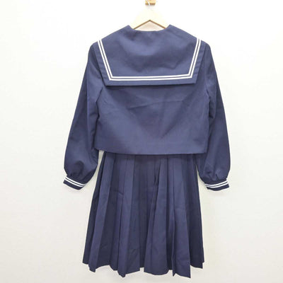 【中古】三重県 明正中学校 女子制服 3点 (セーラー服・スカート) sf066838