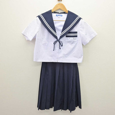 【中古】三重県 明正中学校 女子制服 3点 (セーラー服・スカート) sf066839