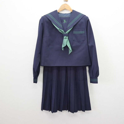 【中古】兵庫県 上郡高等学校 女子制服 3点 (セーラー服・スカート) sf066842