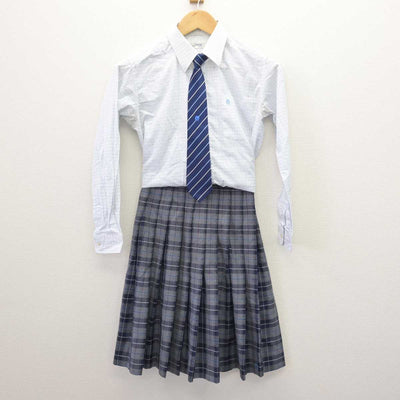 【中古】岡山県 邑久高等学校 女子制服 4点 (ブレザー・シャツ・スカート) sf066845