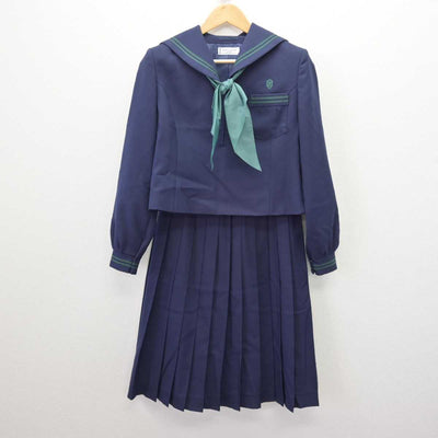 【中古】兵庫県 赤穂東中学校 女子制服 3点 (セーラー服・スカート) sf066848