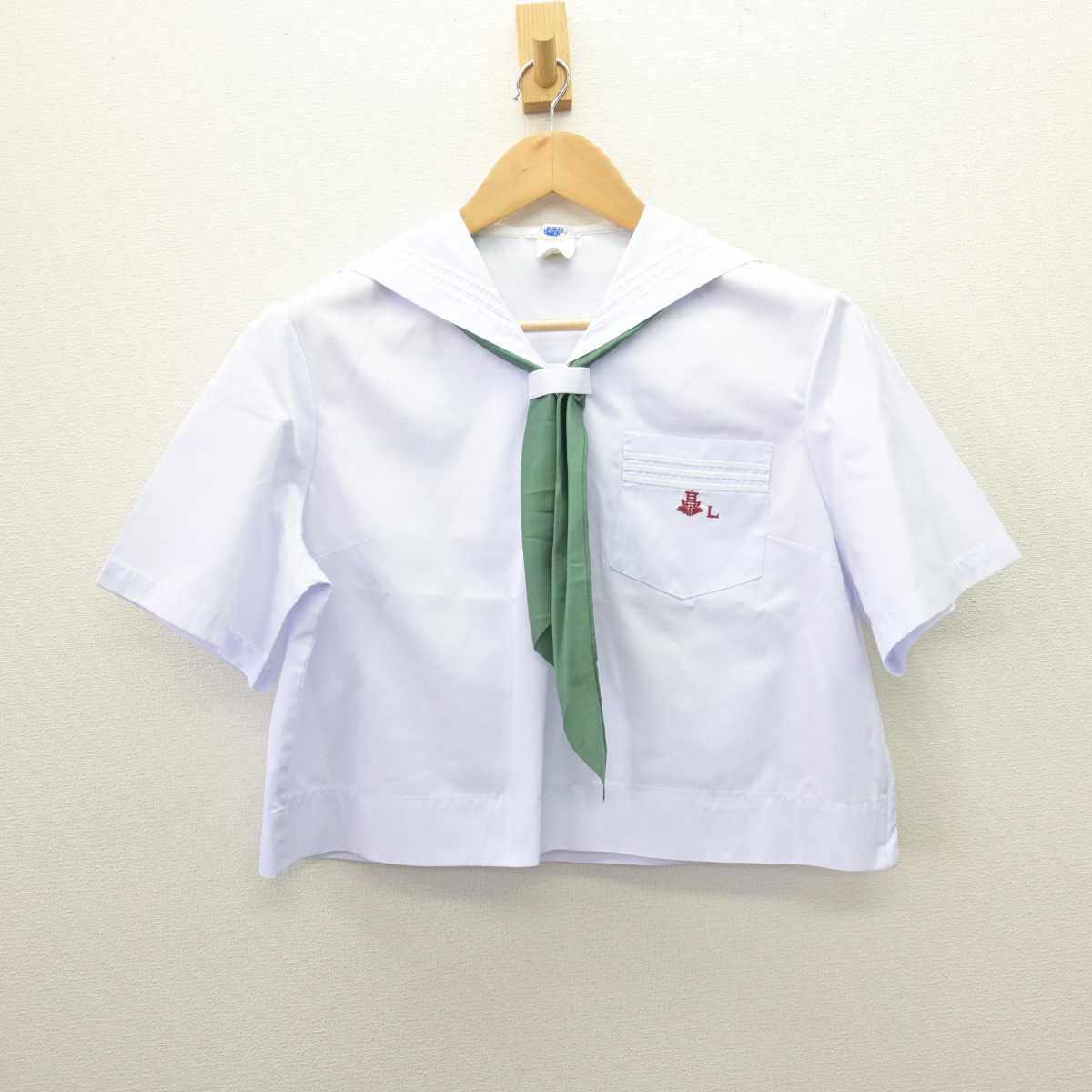 【中古】兵庫県 上郡高等学校 女子制服 3点 (セーラー服・スカート) sf066849