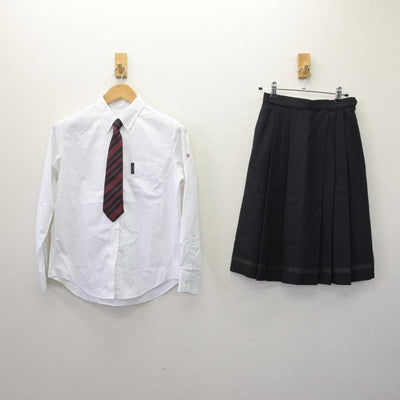 【中古】福岡県 九州国際大学付属高等学校 女子制服 5点 (ブレザー・シャツ・スカート) sf066850