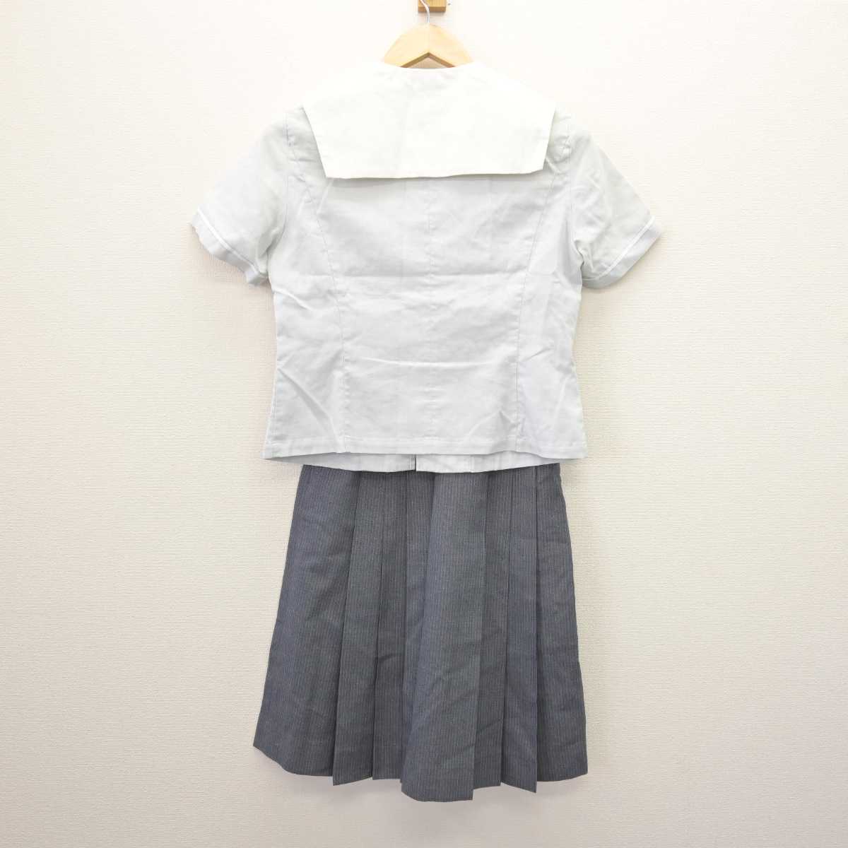 【中古】福岡県 九州国際大学付属高等学校 女子制服 4点 (セーラー服・スカート) sf066851