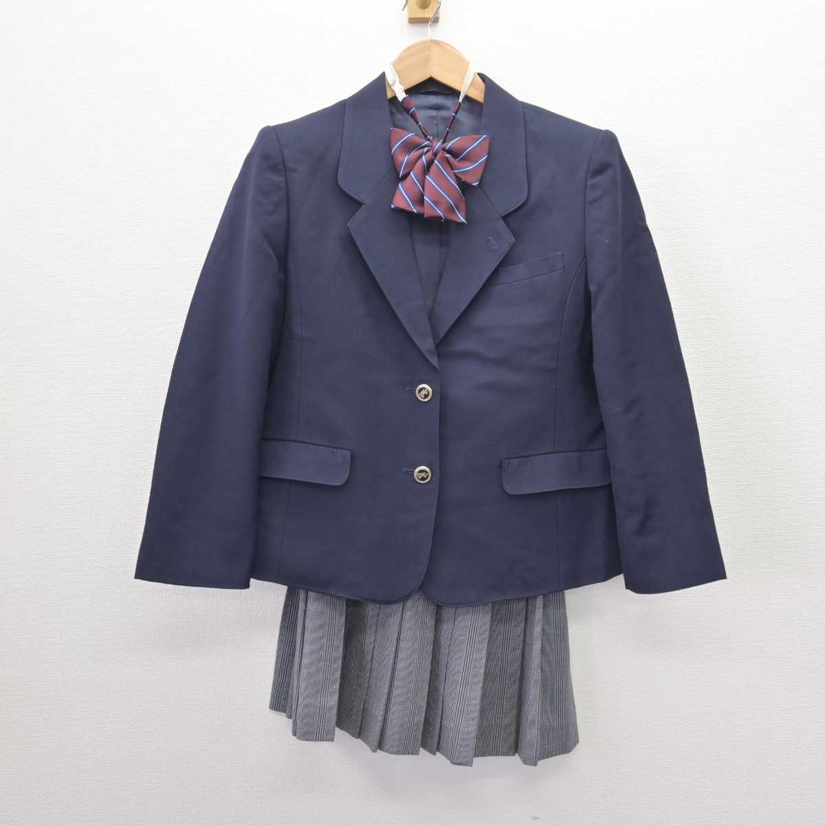 【中古】埼玉県 川口総合高等学校 女子制服 4点 (ブレザー・スカート) sf066863