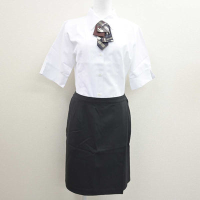 【中古】 洋菓子店 女子制服 5点 (エプロン / サロン・ベスト・シャツ・スカート) sf066872