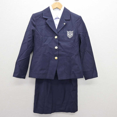 【中古】兵庫県 甲南女子大学 女子制服 4点 (ブレザー・シャツ・スカート) sf066874