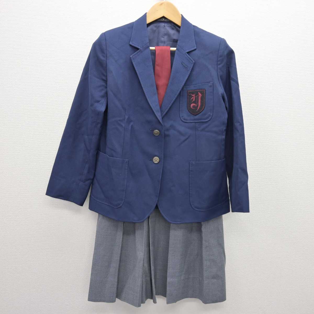 【中古】東京都 谷原中学校 女子制服 4点 (ブレザー・ベスト・スカート) sf066876