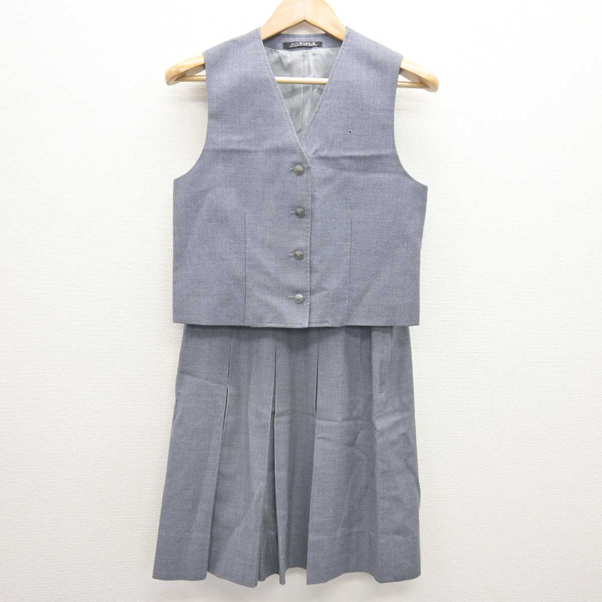 【中古】東京都 谷原中学校 女子制服 4点 (ブレザー・ベスト・スカート) sf066876