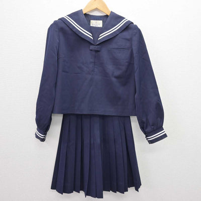 【中古】香川県 さぬき市立長尾中学校 女子制服 2点 (セーラー服・スカート) sf066885