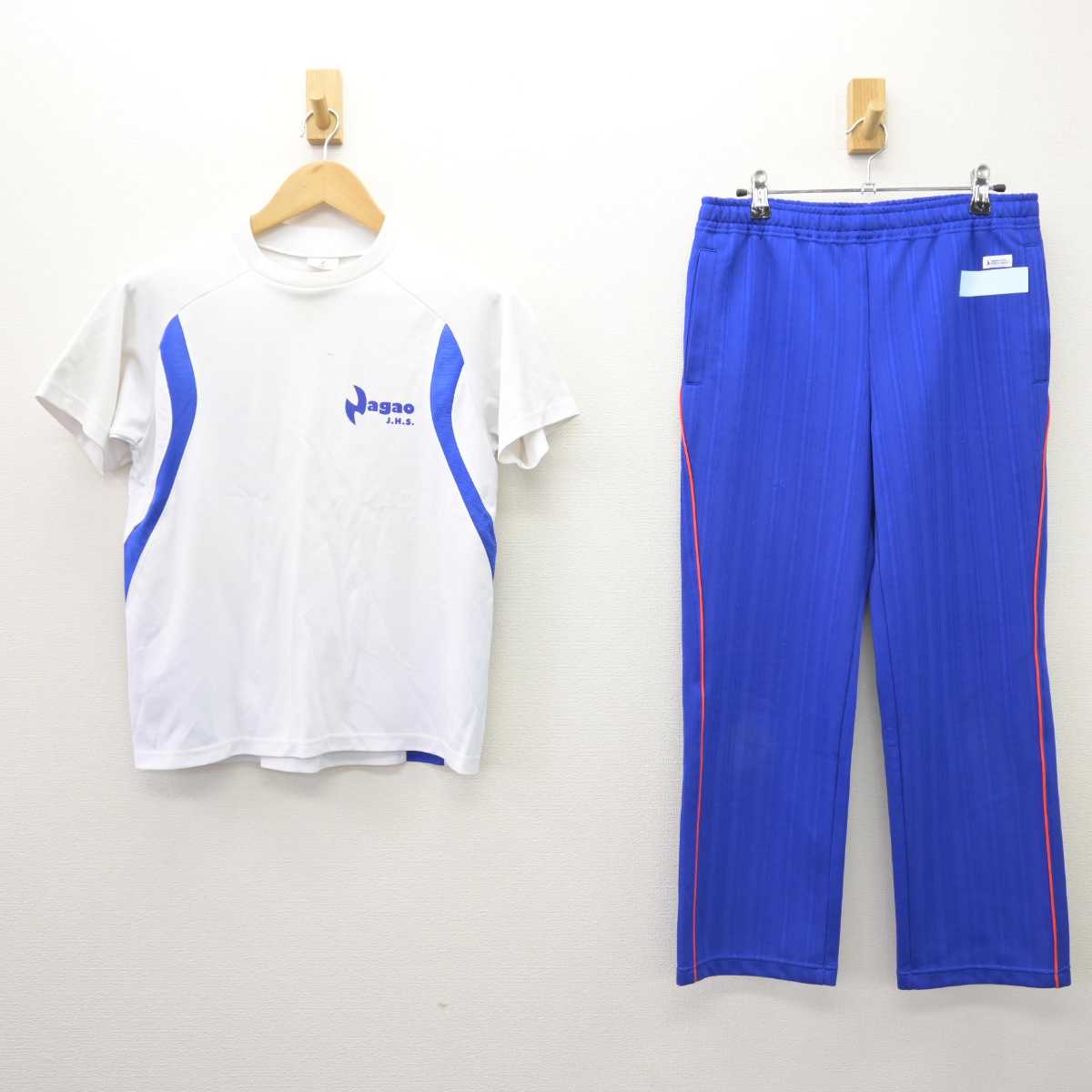 【中古】香川県 さぬき市立長尾中学校 女子制服 2点 (体操服 上・ジャージ 下) sf066888