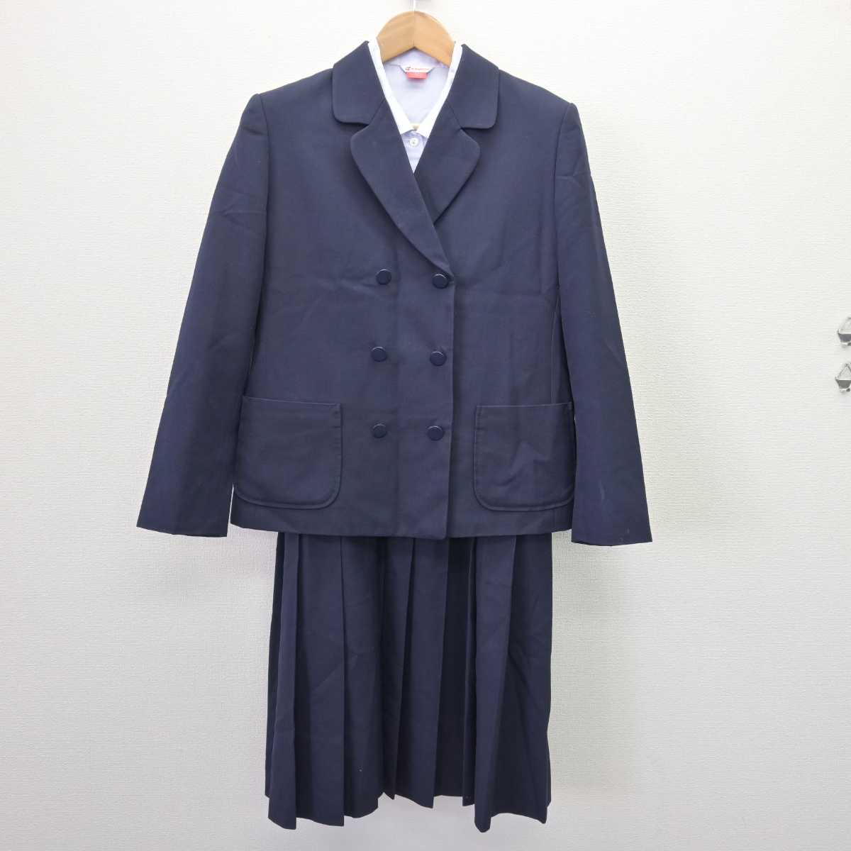 【中古】佐賀県 成章中学校 女子制服 3点 (ブレザー・シャツ・ジャンパースカート) sf066979