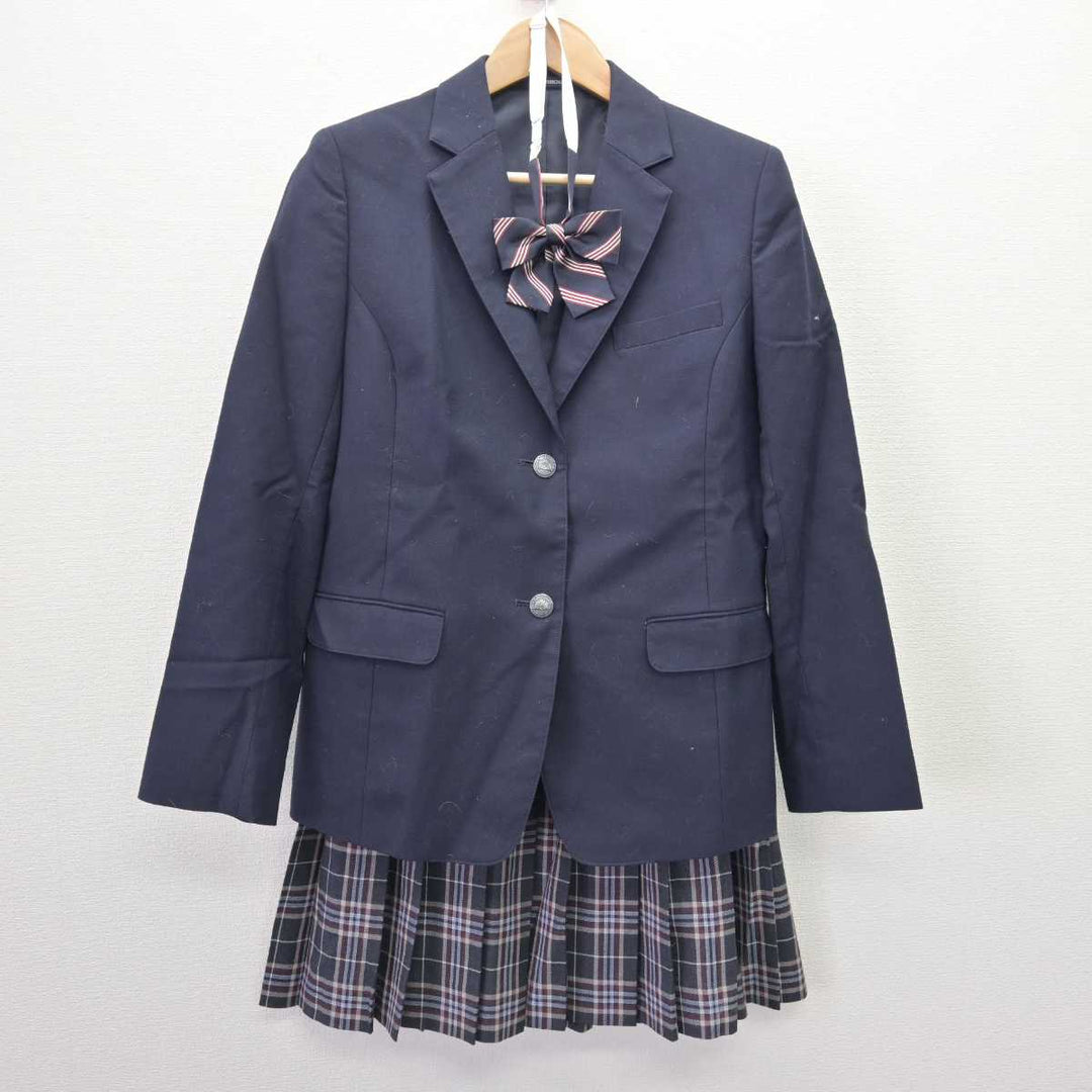 【中古】東京都 大原学園美空高等学校 女子制服 4点 (ブレザー・ニット・スカート) sf066983