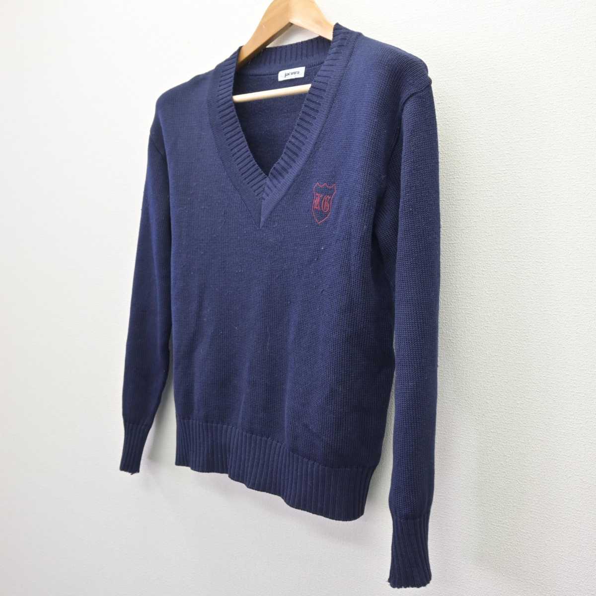 【中古】群馬県 共愛学園高等学校 女子制服 1点 (ニット) sf066988