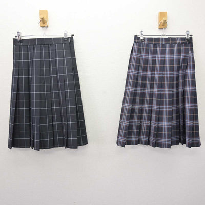 【中古】埼玉県 埼玉栄中学・高等学校 女子制服 3点 (スカート) sf066992