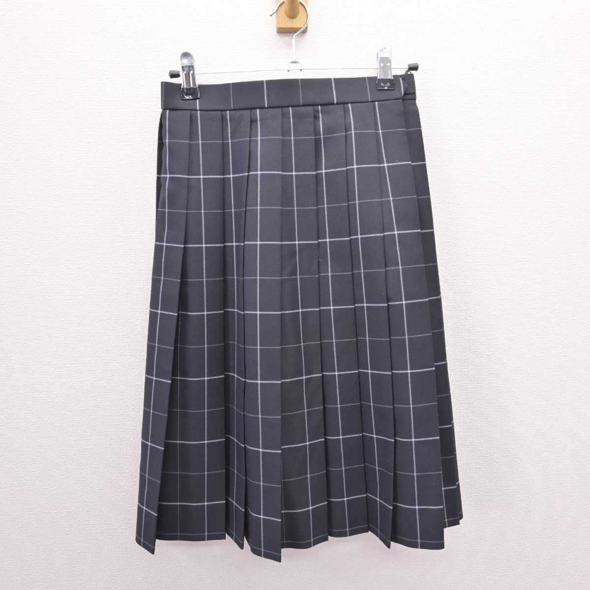 【中古】埼玉県 埼玉栄中学・高等学校 女子制服 3点 (スカート) sf066992