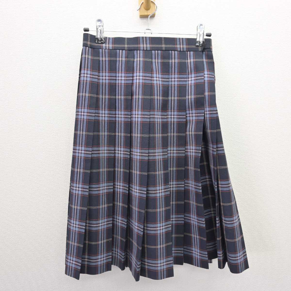 【中古】埼玉県 埼玉栄中学・高等学校 女子制服 3点 (スカート) sf066992