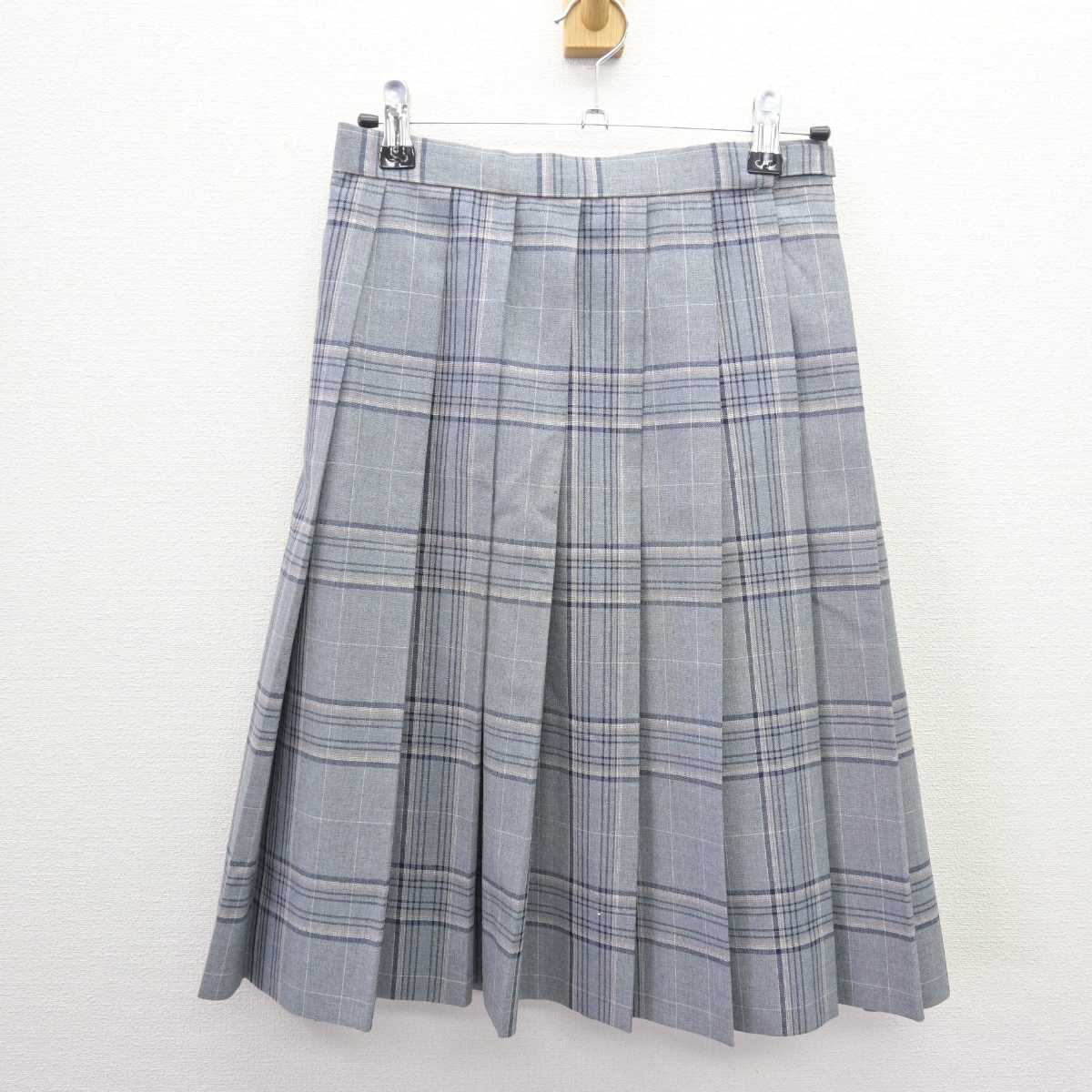 【中古】埼玉県 埼玉栄中学・高等学校 女子制服 3点 (ニットベスト・スカート) sf066993